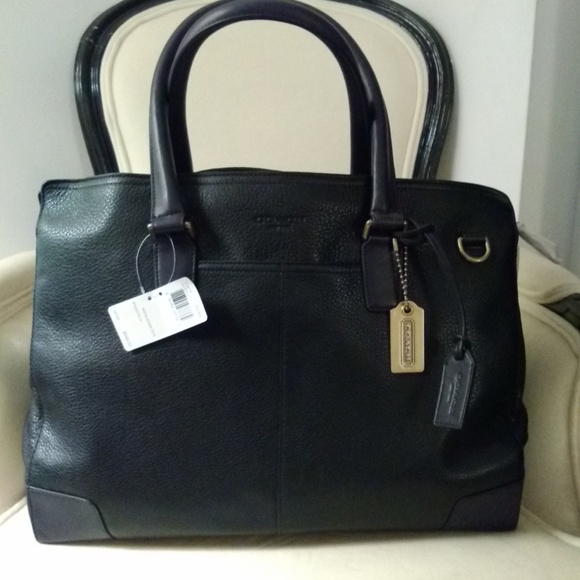 NWT COACH Black Tote Bag - Picture 2 of 8